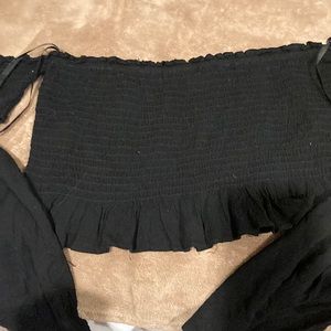 Off shoulder crop top